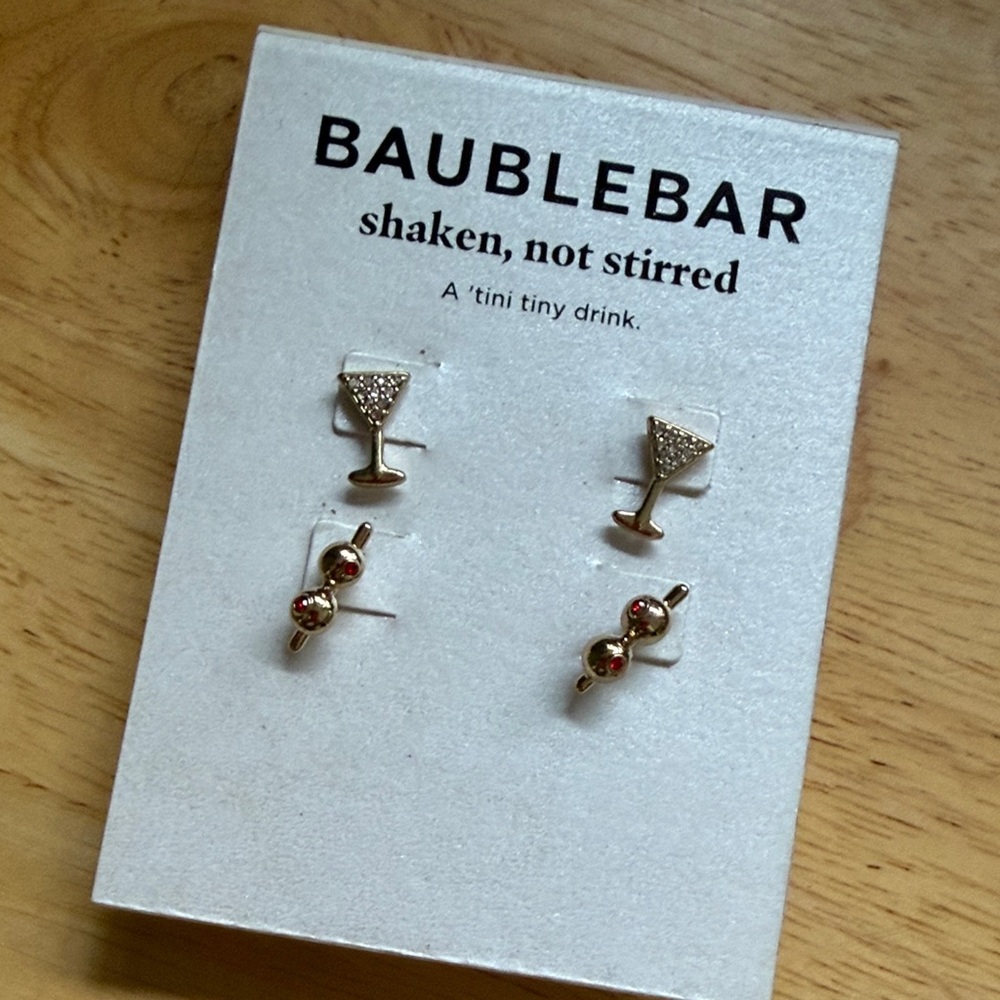 Baublebar Martini Stud Set NWT
